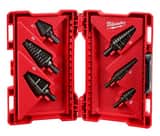Milwaukee® 1/8 in - 1/2 in, 3/16 in - 7/8 in, 3/8 in - 1/2 in, 7/8 in, 1/2 in -1 in, 7/8 in - 1-1/8 in. x 1-1/8 in, 1 in, 7/8 in, 1/2 in. x 1/4 in. 3-Flat Step 6 Piece M48899224 at Pollardwater