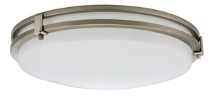 3-5/8 in. 3000K LED Semi-Flushmount in Brushed Nickel