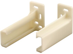 Rear Drawer Track Socket in White 2-Pack