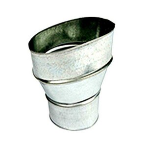 10 x 4 in. Duct Adapter Steel 24 ga