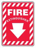 Accuform 14 in. Fire Extinguisher Sign AMFXG908VS at Pollardwater