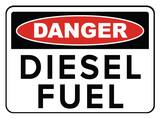 Accuform Signs 14 x 10 in. Plastic Sign - DANGER DIESEL FUEL AMCHL226VP at Pollardwater