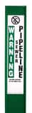 Rhino 3-Rail™ 4 x 66 in. Fiberglass Marking Flag in Green RFR66CGGD1316C at Pollardwater