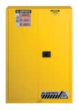 Justrite Sure-Grip® EX Classic Safety Cabinet Yellow 45 gal Manual Close J894500 at Pollardwater