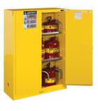 Justrite Sure-Grip® EX Classic Safety Cabinet Yellow 45 gal Self Close JUS894520 at Pollardwater