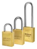 Master Lock 1-1/2 x 1-1/8 in. Keyed Alike Padlock in Gold and Silver MA40KA at Pollardwater