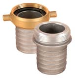 Dixon Valve & Coupling King™ 3 in. NPSM Brass Female Swivel x Aluminum Hose Shank DFAB300 at Pollardwater