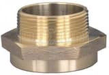 Dixon Valve & Coupling 2-1/2 in. NYFD x MNST Cast Brass Hex Nipple DFM25NYFD25F at Pollardwater