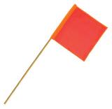 VizCon 18 x 18 in. Nylon Reinforced Vinyl Warning Flag Safety Orange V24018FSZ at Pollardwater