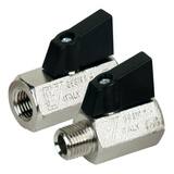 Bonomi USA Rubinetterie Bresciane 1/4 in. Brass Standard Port FNPT Ball Valve B383NB at Pollardwater