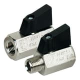 Bonomi USA Rubinetterie Bresciane 1/4 in. Brass Standard Port FNPT x MNPT Ball Valve B383MB at Pollardwater