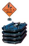 VizCon Zephyr®26000 Series Portable Recycled Rubber Sign Stand VIZ26000 at Pollardwater