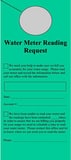 Pre-Printed Door Hangers - Water Meter Reading Request, 100 per Pack in Teal PSAB008 at Pollardwater