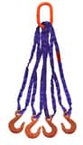 Lift-All® Polyester Bridal Quad Sling with 5 ft. Tuflex Legs Purple LQOSEN30X5 at Pollardwater
