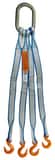 Lift-All® Nylon Web Bridal Quad Sling with 8 ft. x 1 in. Tuff-Edge Legs LQOSEE2801TX8 at Pollardwater