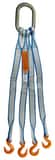 Lift-All® TUFF-EDGE® III Nylon Web Bridal Quad Sling with 8 ft. x 1 in. Tuff-Edge Legs LQOSEE2801TX8 at Pollardwater