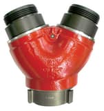 Harrington 2-1/2 in. FNST x 2-1/2 in. MNST (2x) Aluminum Hydrant Wye HH220LC25NH25NHMLC at Pollardwater