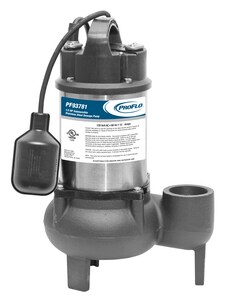 1/2 HP 120V Cast Iron Stainless Steel Tethered Sewage Pump