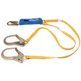 Werner Ladder 6 ft. DeCoil Twinleg Lanyard (DCELL Shock Pack, Snap Hook, Rebar Hook, 1in. Web) WC411200 at Pollardwater