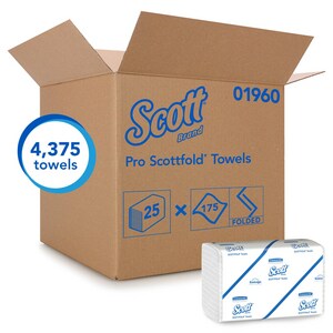 175-Count 12-2/5 in. Multifold Towel in White (Case of 25)