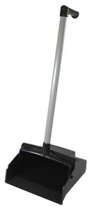 37 in. Plastic Grip Dust Pan in Black