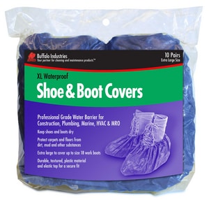Waterproof Shoe Cover Booties in Blue (10 Pair)