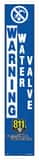 Rhino Warning Water Valve Decal in Blue and White RGD85226K at Pollardwater