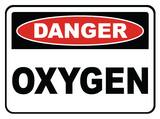 Accuform Signs 14 x 10 in. Plastic Sign - DANGER OXYGEN AMCHL170VP at Pollardwater