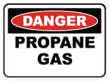 Accuform Signs 14 x 10 in. Aluminum Sign - DANGER PROPANE GAS AMCHL235VA at Pollardwater