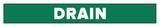 Accuform Signs Drain Pipe Marker in Green ARPK295SSB at Pollardwater