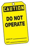 Accuform Safety TAG CAUTION DO NOT OPERATE AMDT610PTP at Pollardwater