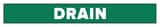 Accuform Signs Drain Pipe Marker in Green ARPK295SSD at Pollardwater