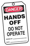 Accuform Safety TAG DNGR HANDS OFF 25 Pack AMDT162PTP at Pollardwater