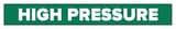 Accuform Signs High Pressure Water Pipe Marker in Green ARPK417SSH at Pollardwater