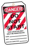 Accuform Safety Lockout TAG DNGR DONT START Pack AMLT403PTP at Pollardwater