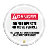 Accuform 20 Wheel Cover DNGR DO NOT OP MOVE VEH AKDD725 at Pollardwater