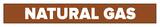 Accuform Signs Natural Gas Pipe Marker in Brown ARPK525SSA at Pollardwater