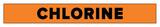 Accuform Chlorine Pipe Marker in Orange ARPK205SSH at Pollardwater