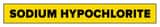 Accuform Signs Sodium Hypochlorite Pipe Marker in Yellow ARPK649SSB at Pollardwater
