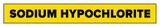 Accuform Signs Sodium Hypochlorite Pipe Marker in Yellow ARPK649SSB at Pollardwater