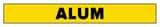Accuform Signs Aluminum Pipe Marker in Yellow ARPK133SSB at Pollardwater