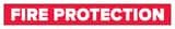 Accuform Signs Fire Protection Water Pipe Marker in Red ARPK323SSD at Pollardwater
