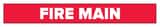 Accuform Signs Fire Main Pipe Marker in Red ARPK321SSA at Pollardwater