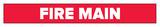 Accuform Signs Fire Main Pipe Marker in Red ARPK321SSA at Pollardwater