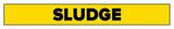 Accuform Signs Sludge Pipe Marker in Yellow ARPK639SSA at Pollardwater