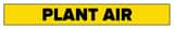 Accuform Signs Plant Air Pipe Marker in Yellow ARPK563SSA at Pollardwater