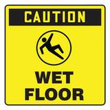 Accuform Signs 10 in. Label - Caution - Wet Floor APFC632 at Pollardwater