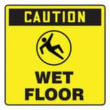 Accuform Signs 10 in. Label - Caution - Wet Floor APFC632 at Pollardwater