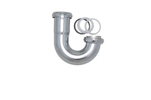 1-1/2 in. Brass J-Trap, 17 Gauge