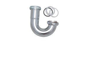 1-1/2 in. Brass J-Trap, 20 Gauge